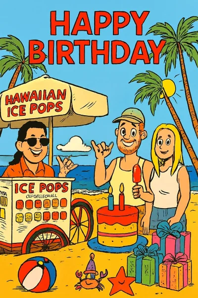 Birthday - Ice Pop Cart on BeachAdd to Order